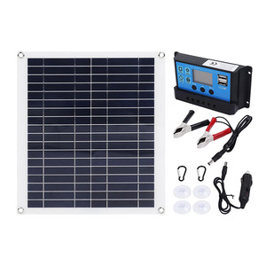 Panneau solaire semi-flexible 10W 20W 25W 30W ETFE <span class=keywords><strong>CPC</strong></span> avec kit contrôleur, mini module PV mono pour bateau et camping-car - Product Image 1