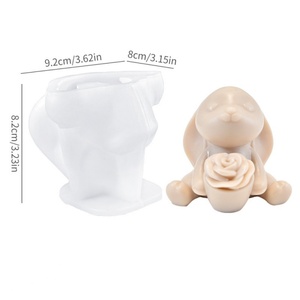 Molde para Velas de Pascua de Alta Calidad, Diseño Innovador, Portavelas con Forma de Conejo, Molde de Silicona para Pascua - Product Image 4