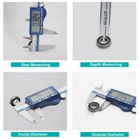 STEELTREKS Hardware Other Hand Tools Stainless Steel 0-150mm 6 Inch Digital Vernier Caliper Electronic Rulers for Measuring Tool