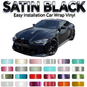 Film de protection pour voiture en vinyle satiné <span class=keywords><strong>noir</strong></span> PET, anti-rétrécissement, changement de couleur automatique, extensible, haute brillance, 3M - Product Image 1