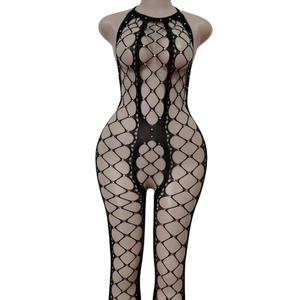 OEM ODM Nouveau bas <span class=keywords><strong>de</strong></span> corps <span class=keywords><strong>sexy</strong></span> en résille pour fille Bas <span class=keywords><strong>de</strong></span> corps en cristal à strass Lingerie - Product Image 1