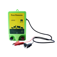 HPSFENCE 2J Energizador de Cerca Eléctrica, Alcance de 20KM, Alimentación CA/CC, Impermeable IPX6, Energizador Solar para Granja, Cerca Eléctrica para Ganado
