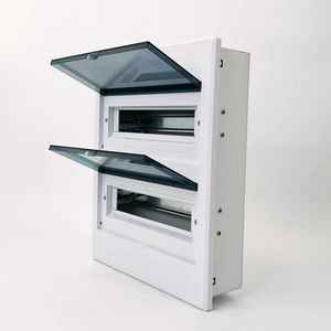 Boîtier de distribution de <span class=keywords><strong>tableau</strong></span> électrique YLK à 30 voies, double rangée, panneau en plastique connecté, <span class=keywords><strong>disjoncteur</strong></span>, installation encastrée - Product Image 2