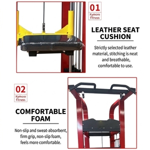 Machine Smith multifonctionnelle 3-en-1 avec barre de traction et système de câbles croisés pour salle de sport à domicile et centre de fitness - Product Image 2