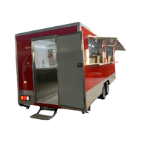 Remorque de restauration entièrement équipée de 16 pieds carrés avec équipement de cuisine de restaurant complet personnalisé Hamburger BBQ Café Hot Dog