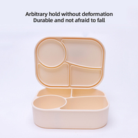 Boîtes de conservation alimentaire en silicone de qualité alimentaire, boîtes à lunch bento avec couvercles, boîte à goûter