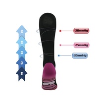 Lot de chaussettes en stock bas quantité minimale de commande nylon chaussettes de compression assorties 20-30 Mmhg Athletic Elite meilleures chaussettes de course pour hommes