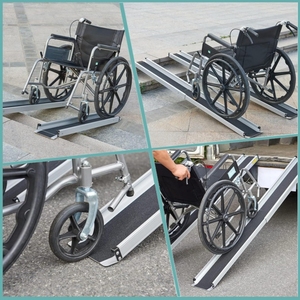 <span class=keywords><strong>Rampe</strong></span> de fauteuil roulant réglable personnalisée de 6 pieds rampes portables télescopiques pour marches Rampes antidérapantes pour fauteuil roulant pour la maison - Product Image 6