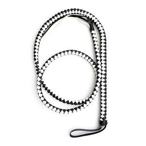 HM darbe oyun kırbaç olgun siyah deri 190cm klasik uzun pürüzsüz dayak BDSM Pony kırbaç - Product Image 3