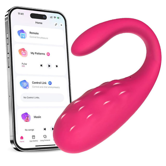 App Controlled U Shape Wearable G Spot Vibrator Bluetooth Remote Clitoral Stimulator Rechargeable Silent Adult Sex Toy for Women