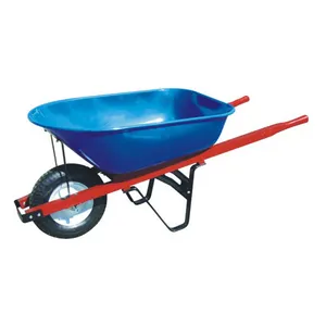 WB7407 High Load Bearing Wheelbarrow Manual Commercial Grade Large General Purpose Loading Wheelbarrow