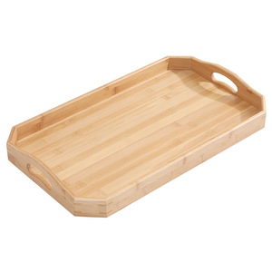 Bandeja de Servir Rectangular de Bambú 50x30x4cm para el Hogar, Té, Café, Pan, Repostería, Frutas, Uso en Escritorio - Product Image 5