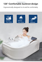 Baignoires de Massage autoportantes en acrylique de haute qualité Offre Spéciale baignoire à remous d'air moderne pour hôtel maison pour appartement