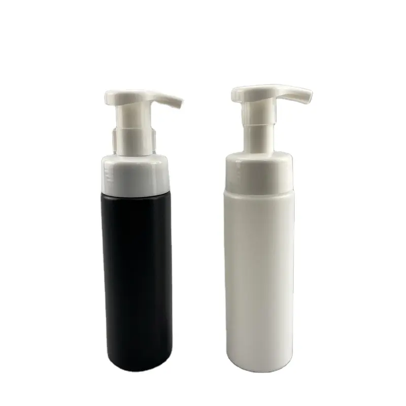 고품질 화장품 페이셜 클렌저 100ml 180ml 200ml HDPE 흰색 플라스틱 비누 무스 거품 펌프 병