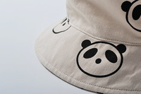 Gorro de pescador con forma de Panda para niños recién nacidos al aire libre