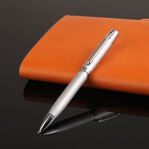 2025 Werbe metalls tifte Gravur Laser LOGO Heavy Roller Ball Pen für Werbung Twist Hotel Mechanism Ball Pen - Product Image 6