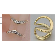 Polsini auricolari in lega di alta qualità Design luna stella gioielli moda donna per notte stile oro placcato in ottone zircone alla moda da sposa - Product Image 1