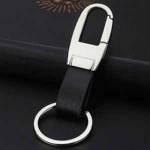 Fashion Personalized <b>Men</b> Leather Key Chain Custom Creative Customized logo Metal Car Keychain Keychains <b>Keyring</b> - Product Image 5