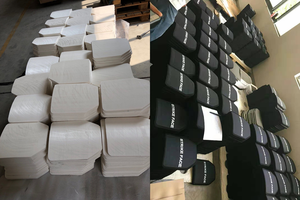แผ่นเกราะยุทธวิธีแบบแข็งแผ่นป้องกันตัวเองแบบ B4C Alu Sic PE - Product Image 4