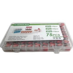 <span class=keywords><strong>Kit</strong></span> de connecteur de fil rapide 2P 3P 5P Boîte de connecteur de borne mixte pour des connexions efficaces - Product Image 1