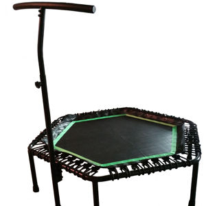 Trampoline de rebond hexagonal pour adultes CreateFun 48 pouces, entraîneur de fitness, saut à l'élastique, <span class=keywords><strong>cardio</strong></span>-training, trampoline extérieur, réglable - Product Image 1