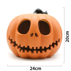 DAMAI Scaring <b>Halloween</b> LED Pumpkin Lantern Tabletop Decoration Props for Holiday Party Glitter Pumpkin <b>Decor</b> - Product Image 5