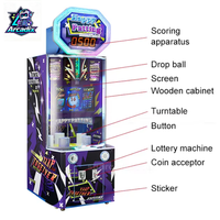 Machine de jeu d'arcade à monnayeur, modèle Happy Patting Bouncing Ball Drop, avec récompense par ticket, pour centre de jeux intérieur - Vente chaude