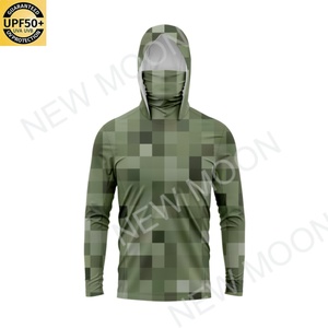 Sweat-shirt à capuche de pêche personnalisé à manches longues avec protection solaire par sublimation, séchage rapide, anti-UV UPF50+ - Product Image 1