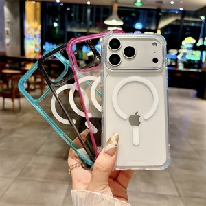 เคสโทรศัพท์ใสกันกระแทกแบบแม่เหล็ก Four Corners สำหรับ iPhone 17 Air 16 Pro Max 15 รองรับการชาร์จไร้สาย - Product Image 3