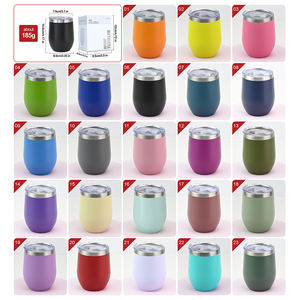 Vente en gros de gobelets isothermes en acier inoxydable à double paroi de 12 oz, anti-fuite, avec couvercle en plastique, isolation thermique de 12 à 24 heures, design classique, pour les voyages - Product Image 2