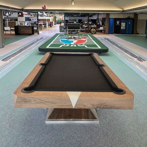 <span class=keywords><strong>Table</strong></span> de <span class=keywords><strong>billard</strong></span> personnalisée de haute qualité en bois massif de 7 pieds et 9 pieds avec ardoises noires et poches en cuir pour un usage domestique - Product Image 6