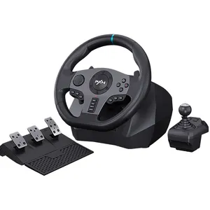 Vendite dirette della fabbrica PXN V9 900 gradi Feedback Sim Racing Gaming volante per PC Euro simulatore di camion