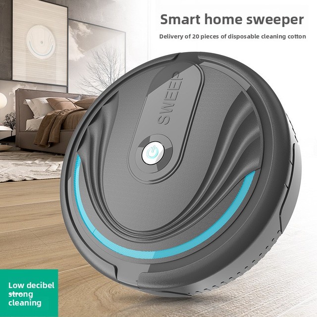 Cross-border Exclusive Smart Home Sweeping Robot USB Rechargeable Household Model 1000pa Suction <30 min Runtime Perfect Gift