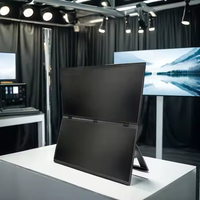 Expansor de Pantalla para Portátil de 18.5 Pulgadas, Plegable, Monitor Dual IPS LED Full HD 100Hz, Monitor Triple Portátil USB-C para Portátiles