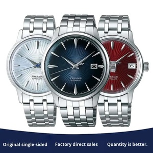 Montre de mode en gros avec mouvement 40,5 mm, verre modifié, fond transparent, aiguilles en acier inoxydable style Présidentiel - Product Image 3