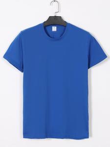 230 Gsm Round Neck T-shirt <strong>Printed</strong> Logo Short Sleeved Customization <strong>100</strong>% Cotton Men T-shirts - Product Image 4