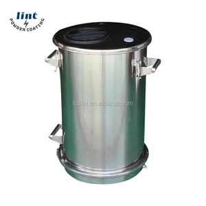 Stainless steel Bottom detachable Fluidized plates Powder coating hopper 55L