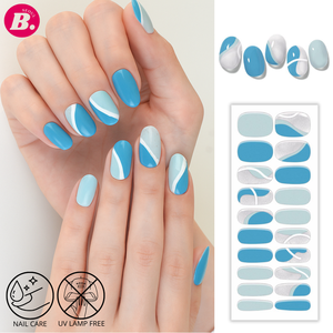 BEST SEOUL BEAUTY UV <b>Lamp</b> Free Gel Nail Sticker Non-Toxic DIY Nail Art Wrap Adult - Product Image 3