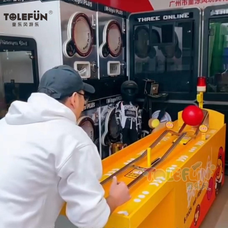 Tolefun Funfair Крытый аркадный боулинг-автомат для игры на открытом воздухе, роликовый котелок, карнавальный игровой стол для приключенческих парков