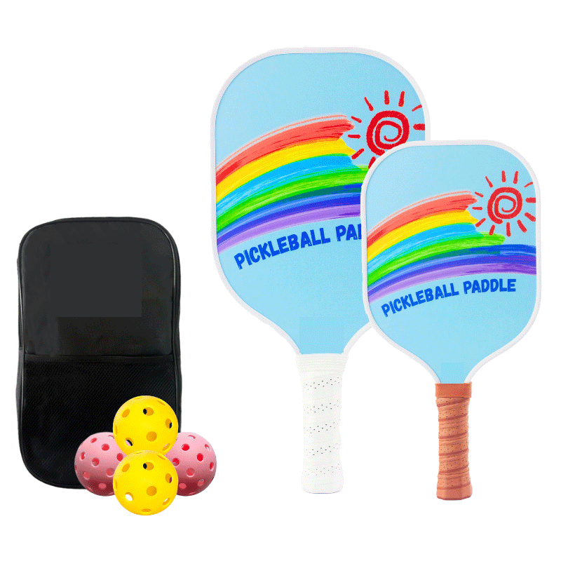 Pickleball Racket Board Parent-Child Graphite Honeycomb Family Sports Interactive Portable 16mm Lightweight Springy Reliable