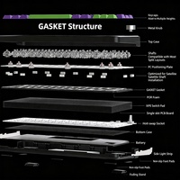 Clavier mécanique filaire LEOBOG HI75C, hot-swap, RGB, Gasket, en alliage d'aluminium, USB Type-C, programmable, pour e-sport, gaming, anglais, bureau