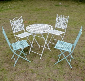 Chaises pliantes de jardin en métal <span class=keywords><strong>forgé</strong></span> pour bistro en plein air - Product Image 5