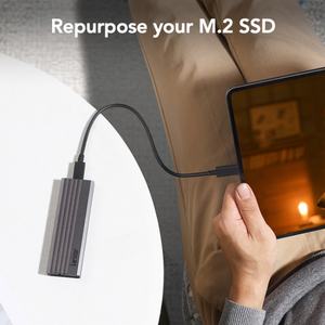 Lexar E350 M.<span class=keywords><strong>2</strong></span> NVMe SATA固态硬盘机箱10gbps USB 3.<span class=keywords><strong>2</strong></span> Gen <span class=keywords><strong>2</strong></span> Type-C全铝外部硬盘机箱 - Product Image 5