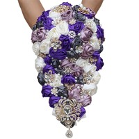 Großhandel Hochwertiger Kristall-Hochzeitsstrauß für Wunderschöne Brautjungfern-Blumensträuße