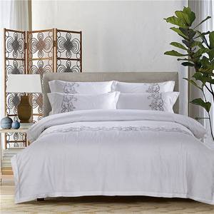 Hotel Twin <strong>Double</strong> Queen King Size Bedding Set Embroidery <strong>Duvet</strong> Cover Set <strong>Bed</strong> Sheets Cotton Set for Wholesale Custom - Product Image 5