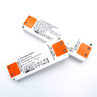 Mini conducteur de lumière de bande de LED 12V 24V DC 24W 12W transformateur d'éclairage LED étanche armoires d'alimentation à sortie unique