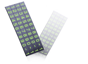 QY ป้ายทะเบียนรถที่จอดรถชั่วคราวป้ายทะเบียนรถที่ย้ายได้สร้างสรรค์เรืองแสงในที่มืดเลขคู่ - Product Image 4