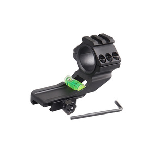 Montura de Mira Telescópica CNC Personalizada de 25.4/30mm con Nivel de Burbuja para Riel de 21mm, Base de Aluminio para Tiro Táctico y Exteriores - Product Image 1