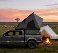 Tenda Atap Mobil Otomatis Hard Shell Tahan Air untuk Camping Outdoor, 1-3 Orang, SUV, Berbahan Aluminium