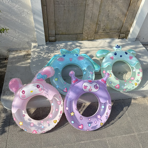 Cute Thickened Children's Swimming <b>Ring</b> 3D Cartoon Inflatable PVC Underarm <b>Ring</b> For Pool Water Park Kids - Product Image 1
